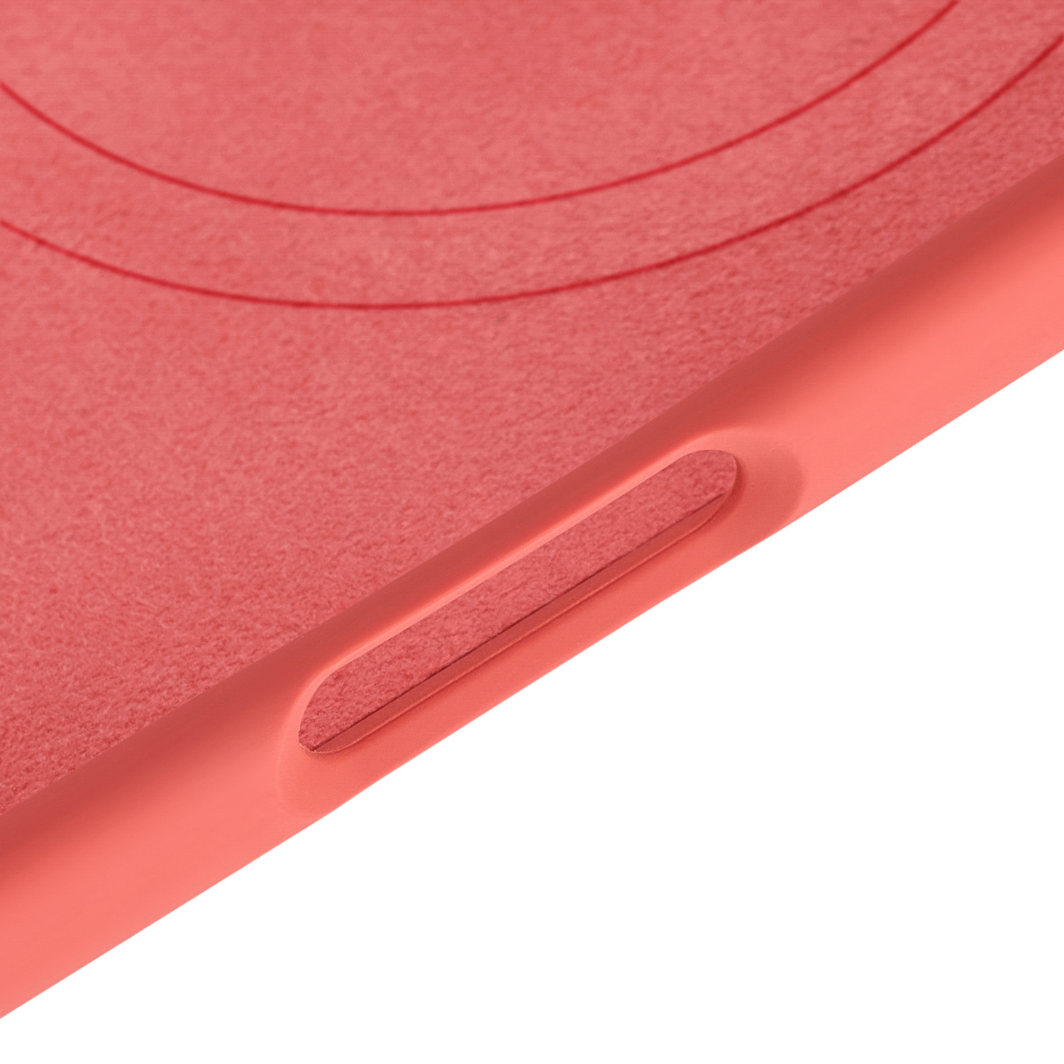 На фото изображено Чехол защитный uBear Touch Mag Case для iPhone 17 Air, MagSafe, коралловый