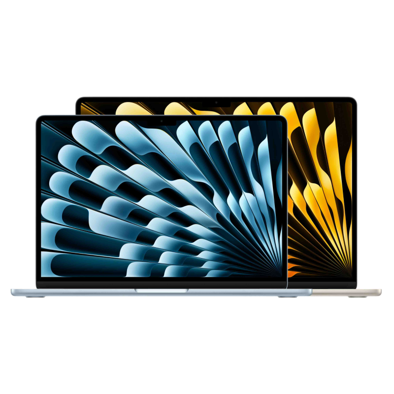 На фото изображено Apple MacBook Air 13" (M5, 10C / 10C, 2026) 24 ГБ, 512 ГБ SSD, Небесно-голубой
