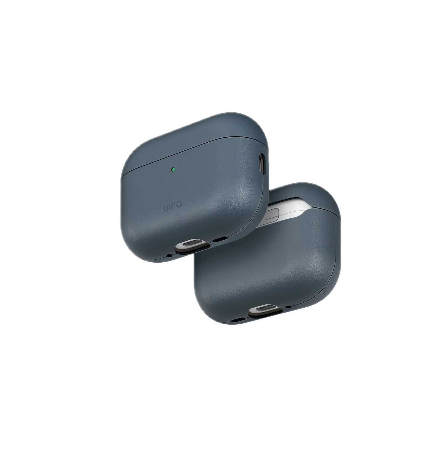 На фото изображено Чехол Uniq Lyden Vex для AirPods Pro 3, Ash Blue
