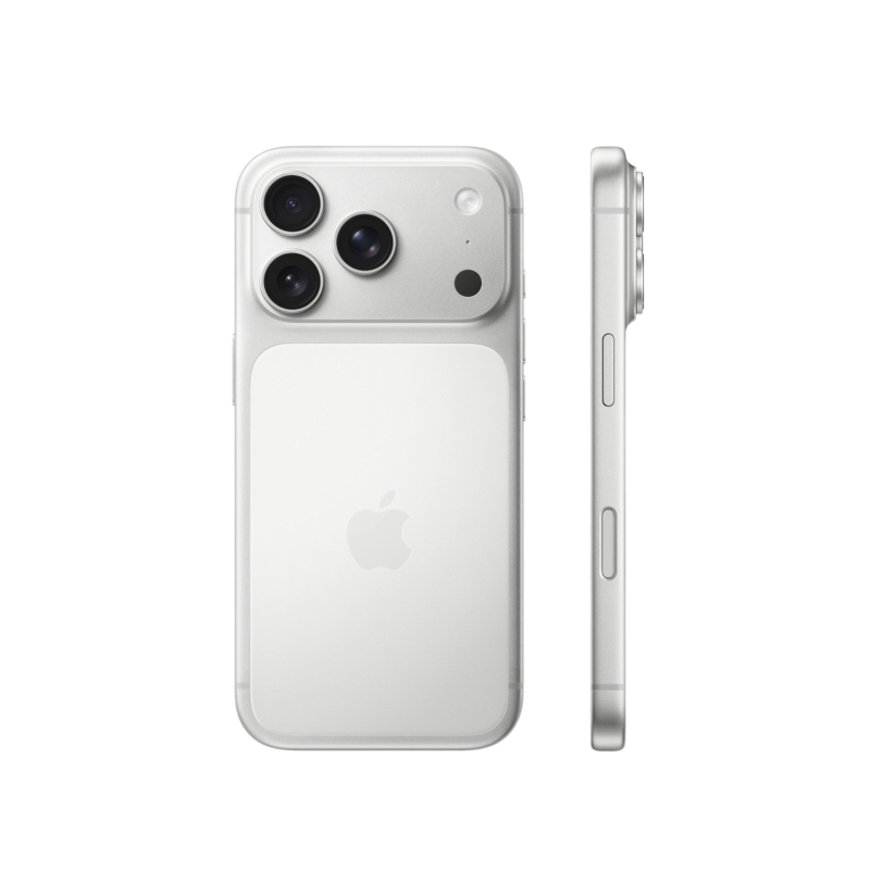 На фото изображено Apple iPhone 17 Pro, 256 ГБ, Серебристый