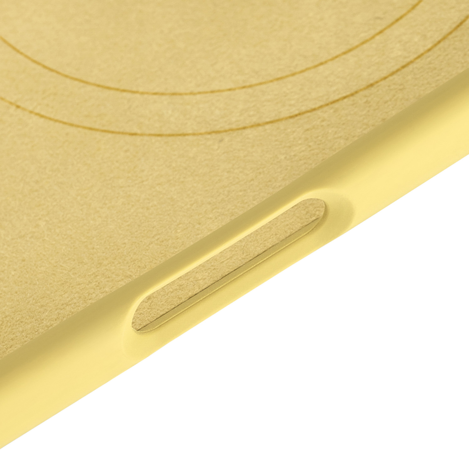 На фото изображено Чехол защитный uBear Touch Mag Case для iPhone 17 Air, MagSafe, светло-жёлтый