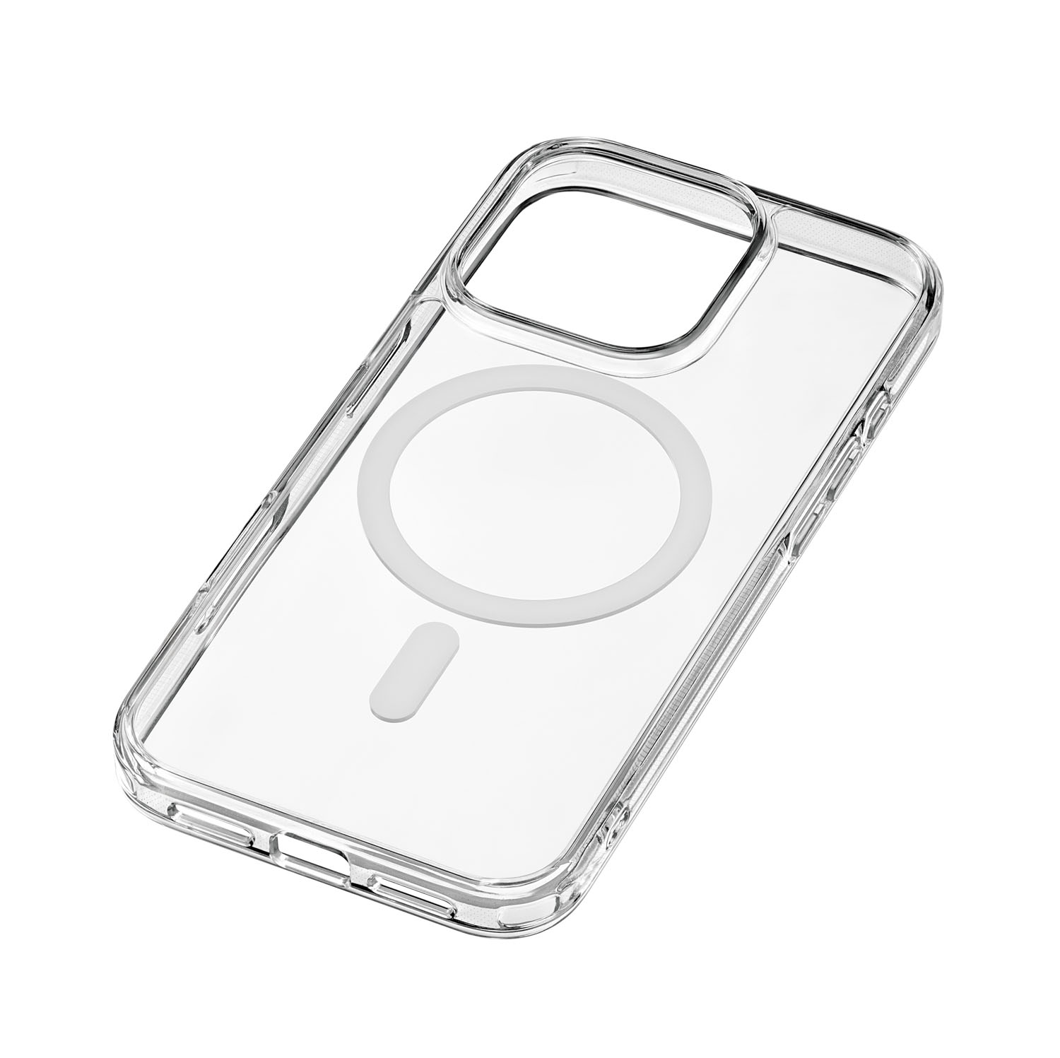 На фото изображено Чехол защитный uBear Real Mag Case для iPhone 16 Pro, усиленный, прозрачный