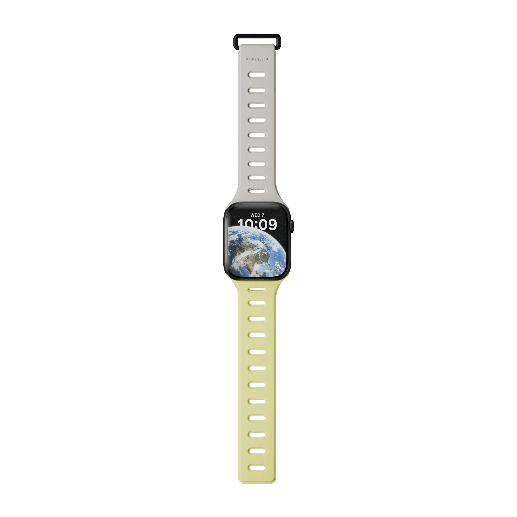 На фото изображено Ремешок Native Union для Apple Watch Magnetic 38/40/41мм, желтый/серый