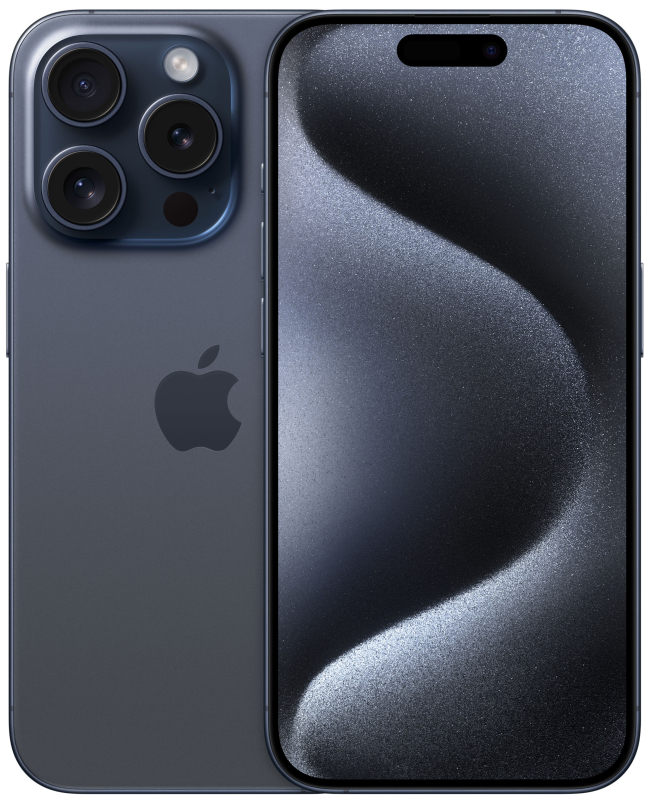 Apple iPhone 15 Pro, 512 ГБ, Титановый синий