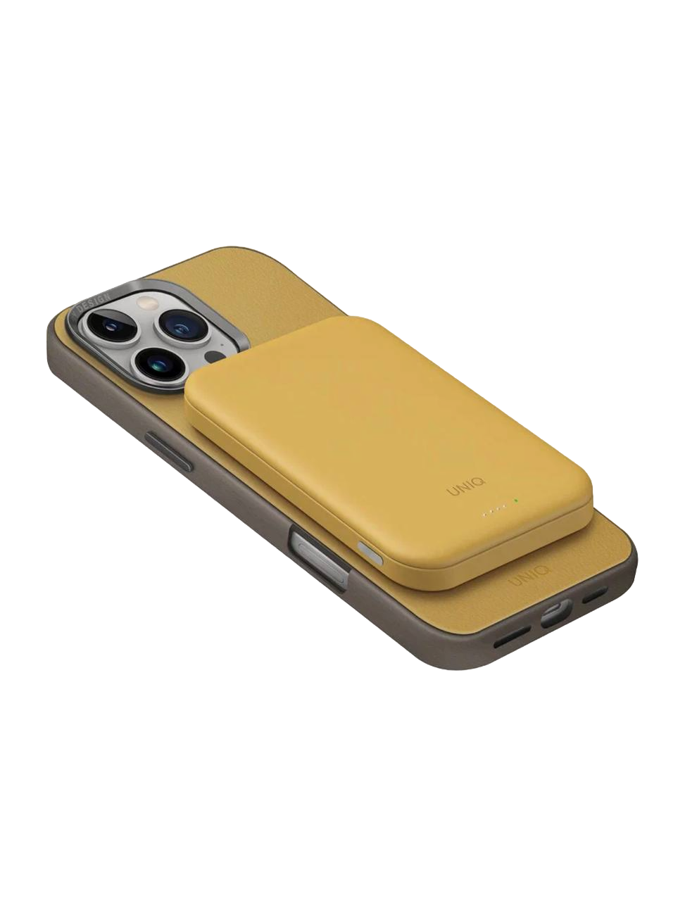 Фото Внешний аккумулятор Uniq Lexa 5000 mAh, желтый На фото изображено Внешний аккумулятор Uniq Lexa 5000 mAh, желтый