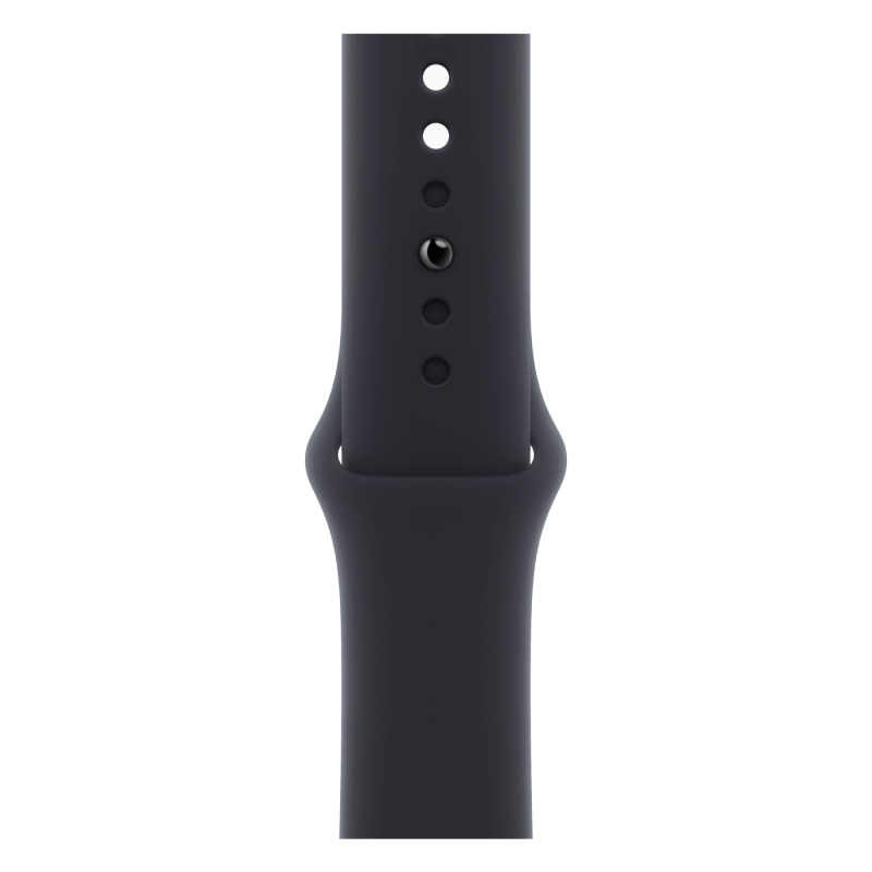 Apple Watch Series 9, 41 мм, корпус из алюминия цвета «Тёмная ночь», спортивный ремешок, размер S/M