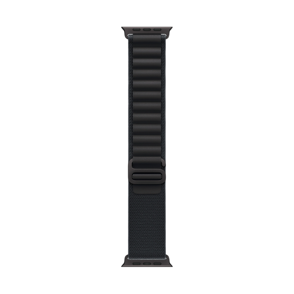 На фото изображено Apple Watch Ultra 3 GPS + Cellular, 49 мм, корпус из чёрного титана, ремешок Alpine, цвет чёрный, S