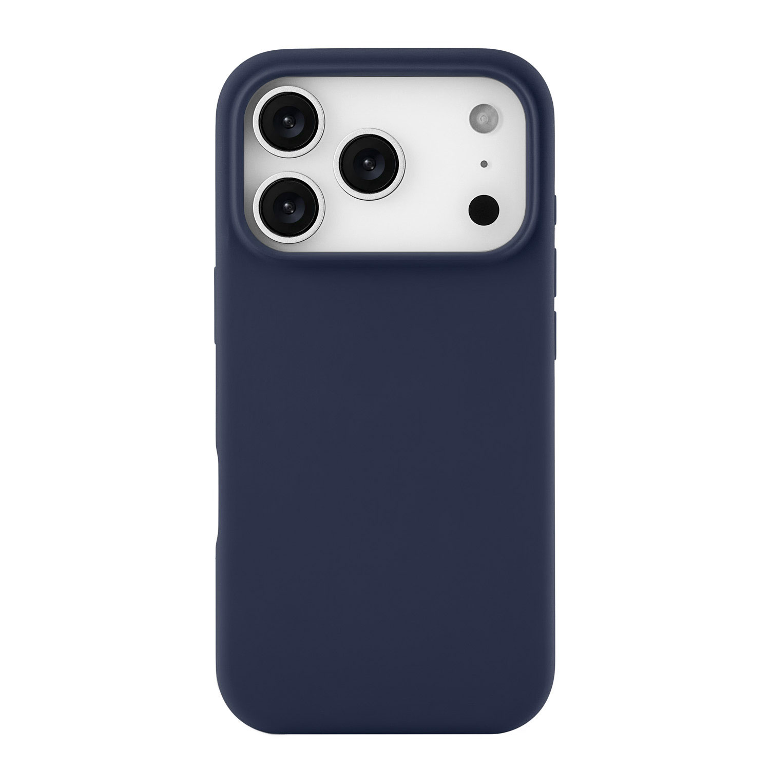 На фото изображено Чехол защитный uBear Touch Mag Case для iPhone 17 Pro Max, MagSafe, темно-синий