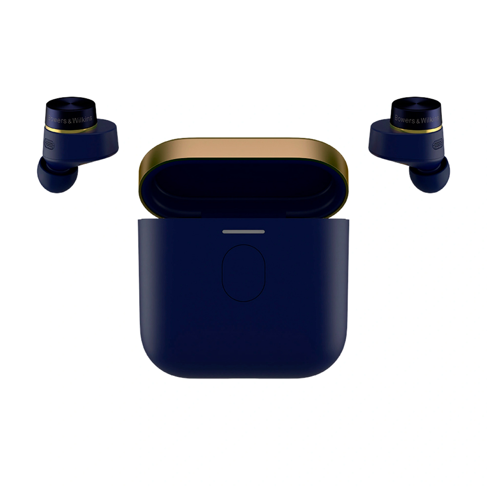 На фото изображено Беспроводные наушники Bowers & Wilkins Pi7 S2, синий