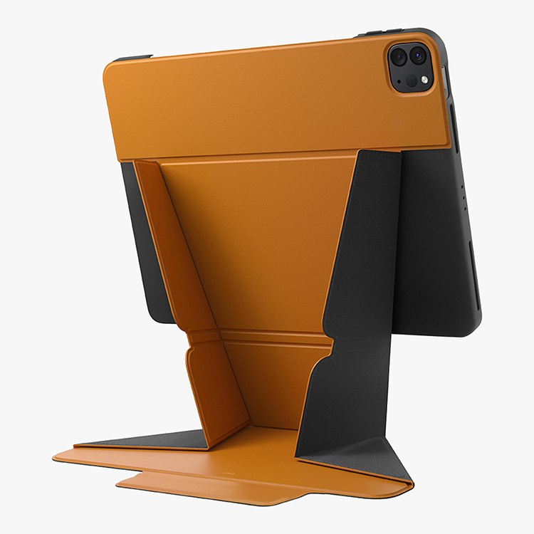 На фото изображено Чехол Uniq для iPad Pro 11 / Air 10.9 RYZE Multi-angle, оранжевый