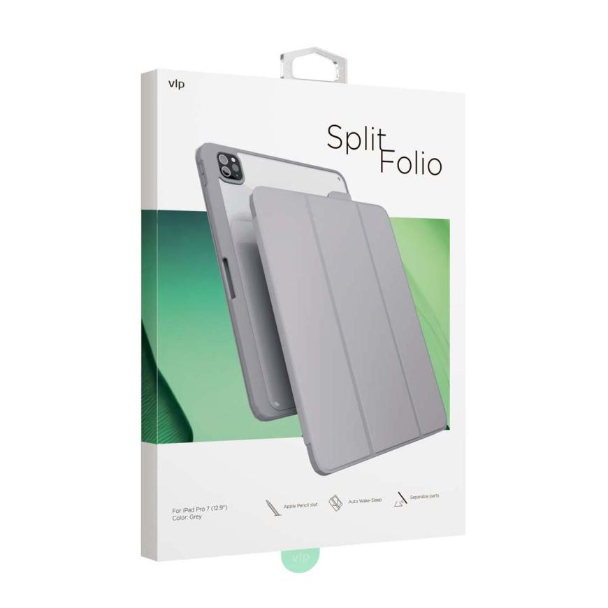 Защитный чехол VLP Split Folio для iPad Pro M4 13”, серый