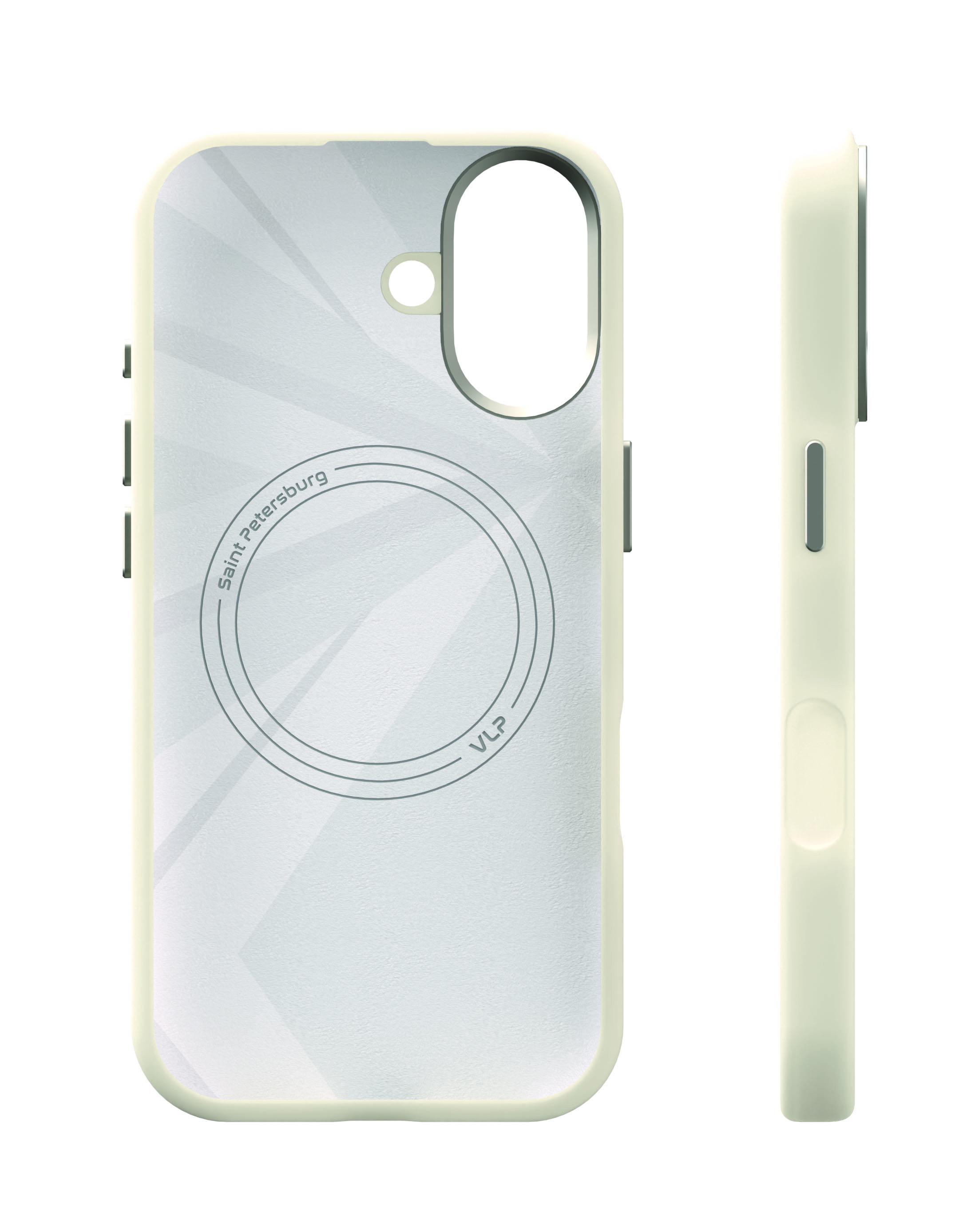 На фото изображено Чехол защитный VLP Aster Pro Case с MagSafe для iPhone 17, белый