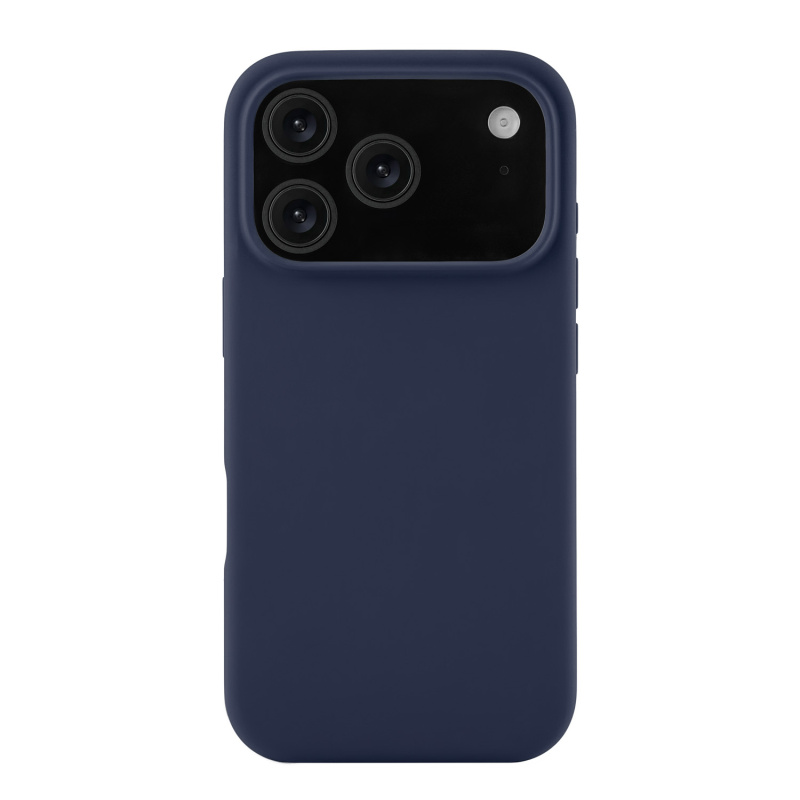 На фото изображено Чехол защитный uBear Touch Mag Case для iPhone 17 Pro, MagSafe, темно-синий