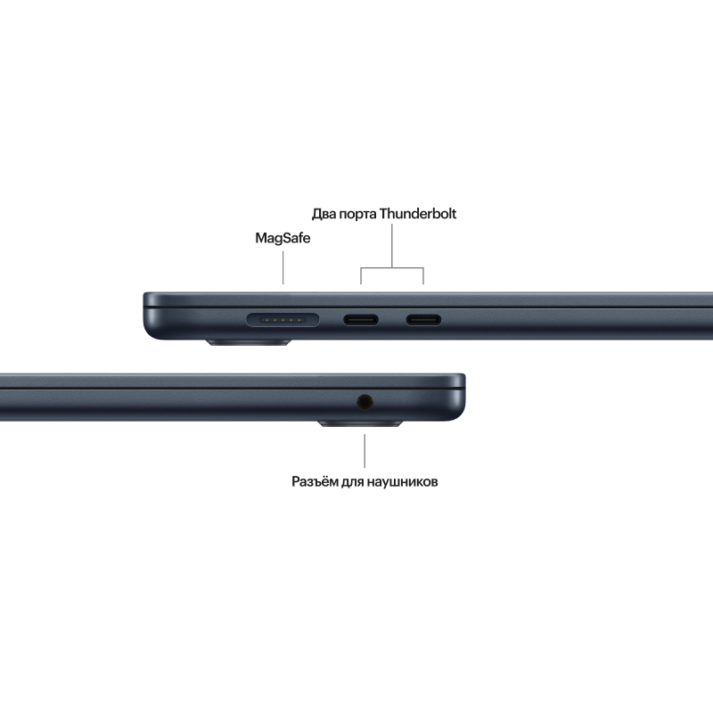 Apple MacBook Air 15" (M3, 8C / 10C, 2024) 24 ГБ, 512 ГБ SSD, Полуночный черный