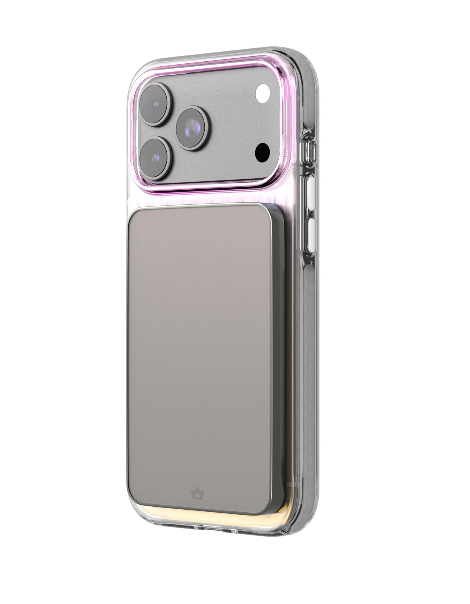 На фото изображено Чехол защитный VLP Pulse Case с MagSafe для iPhone 17 Pro Max, перламутровый
