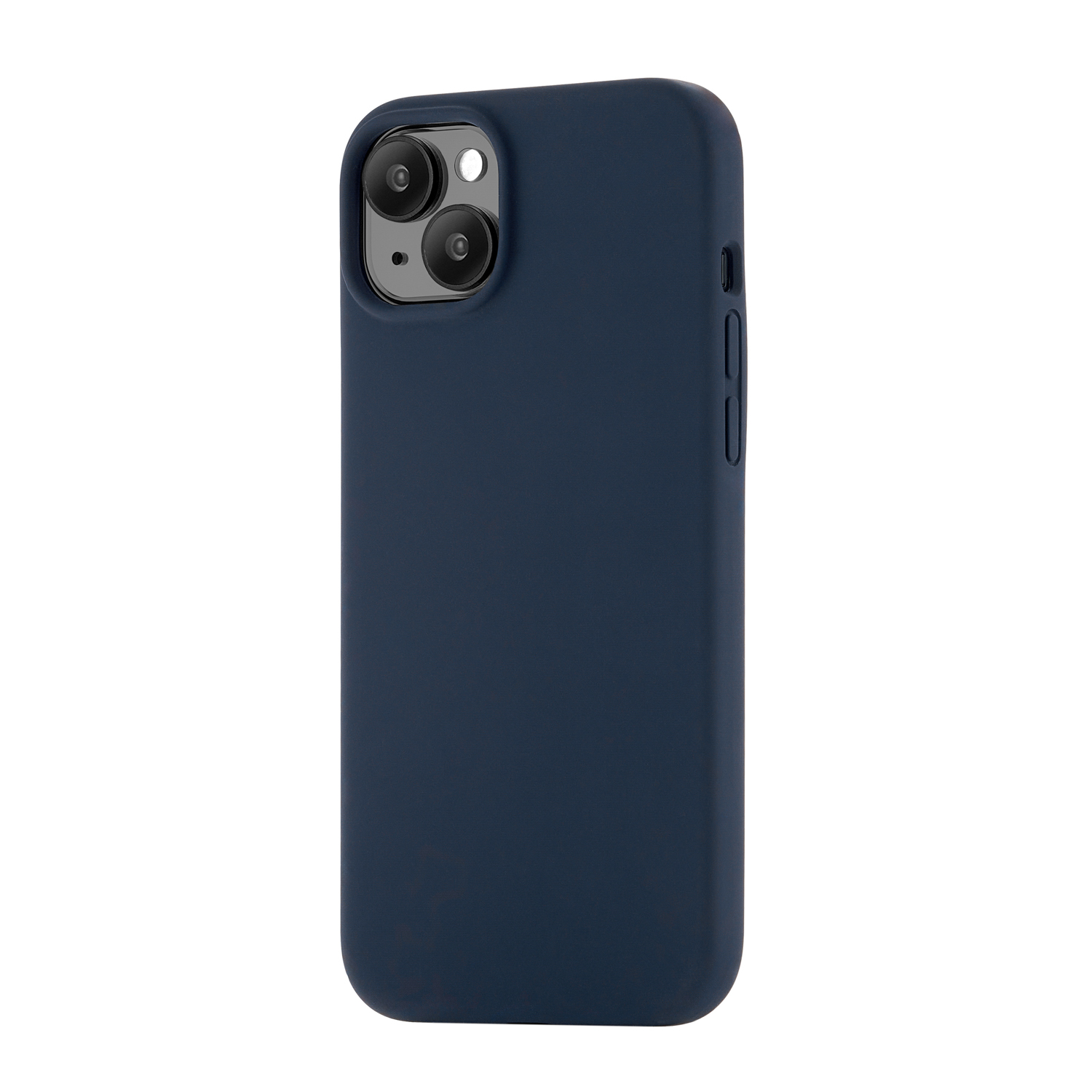 На фото изображено Чехол защитный uBear Touch Mag Case для iPhone 15 Plus, темно-синий