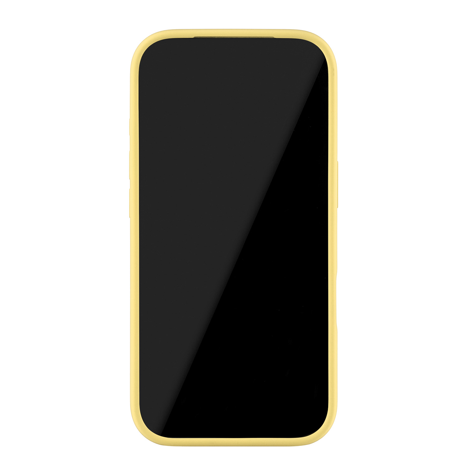 На фото изображено Чехол защитный uBear Touch Mag Case для iPhone 17 Pro, MagSafe, светло-жёлтый