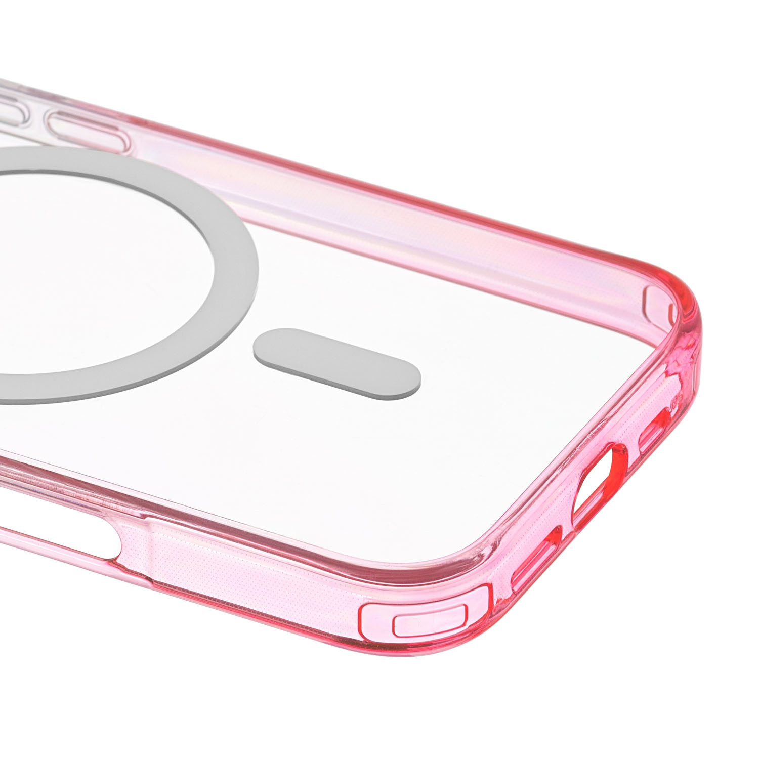 Чехол защитный uBear Fusion Mag Case для iPhone 16 Pro, неоновый розовый