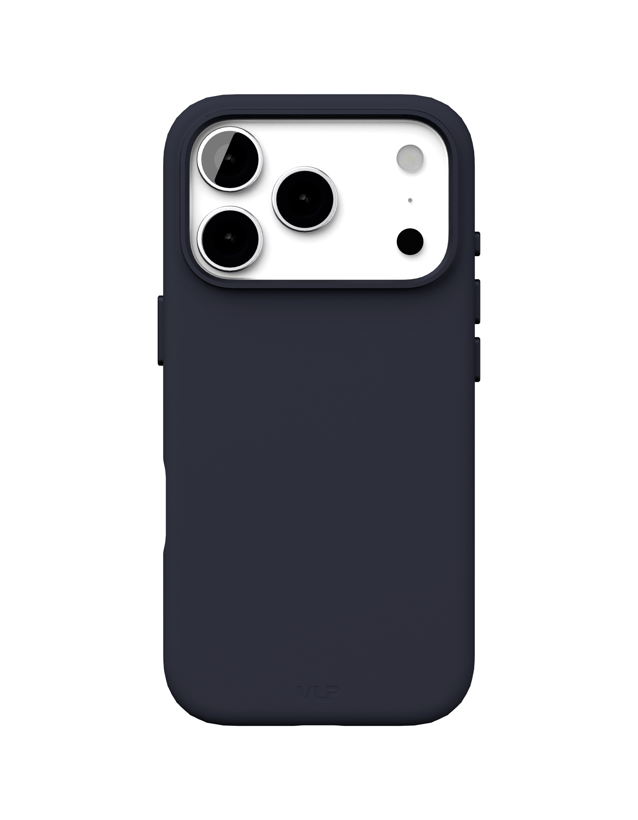 На фото изображено Чехол защитный VLP Aster Pro Case с MagSafe для iPhone 17 Pro Max, темно-синий
