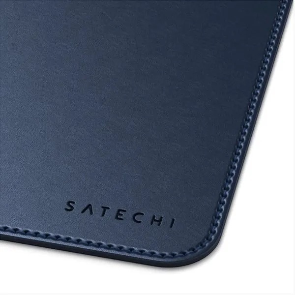 На фото изображено Коврик Satechi Eco Leather Mouse Pad для компьютерной мыши, синий
