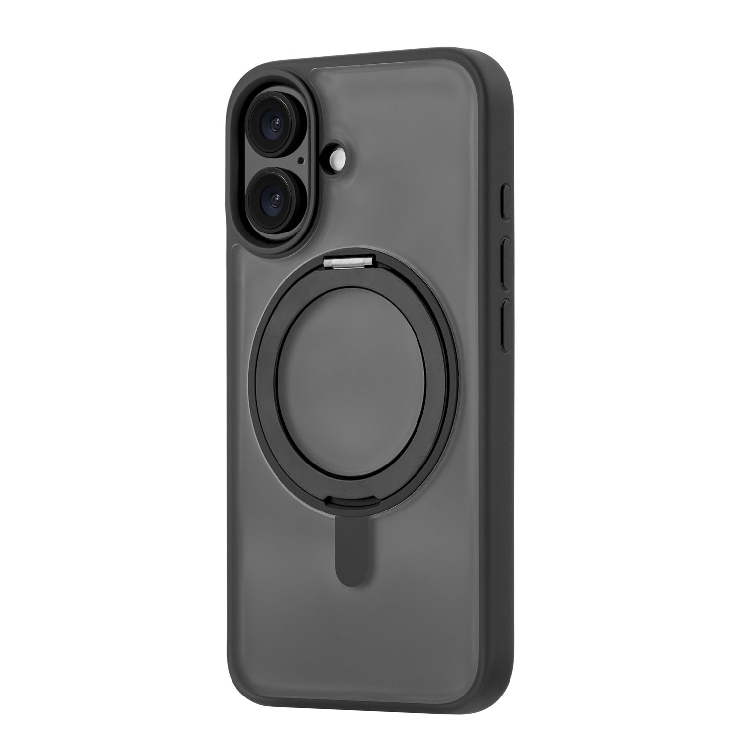 Чехол защитный uBear Clip 360 Mag Case для iPhone 16, с магнитной подставкой, черный