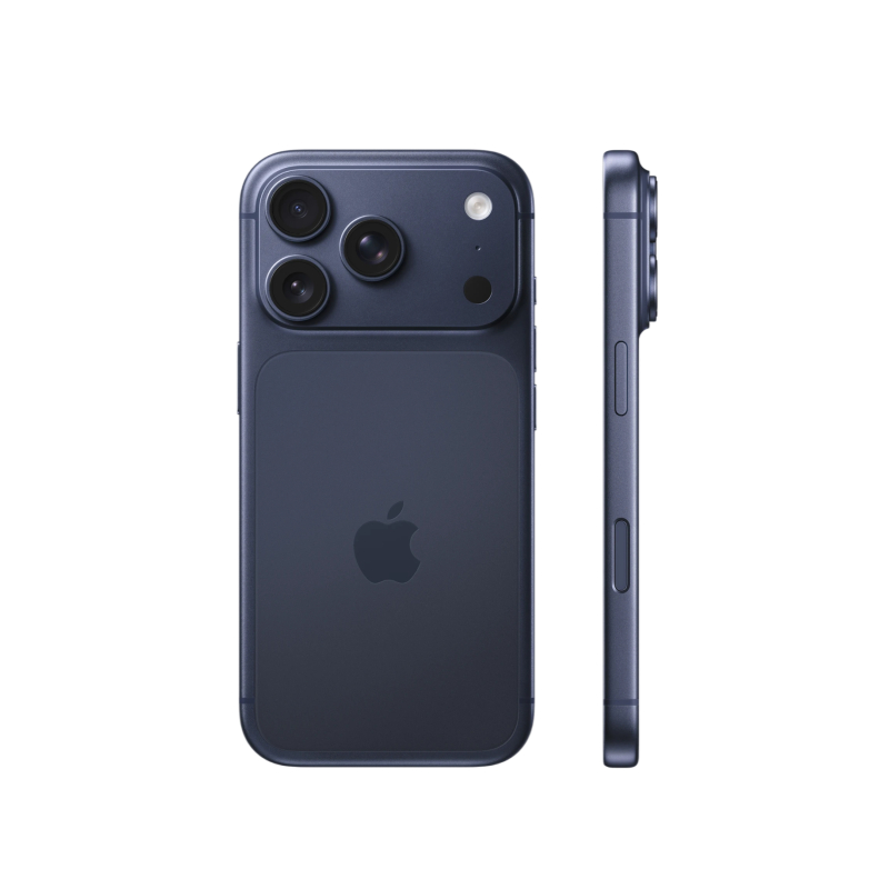 На фото изображено Apple iPhone 17 Pro, 256 ГБ, Тёмно-синий