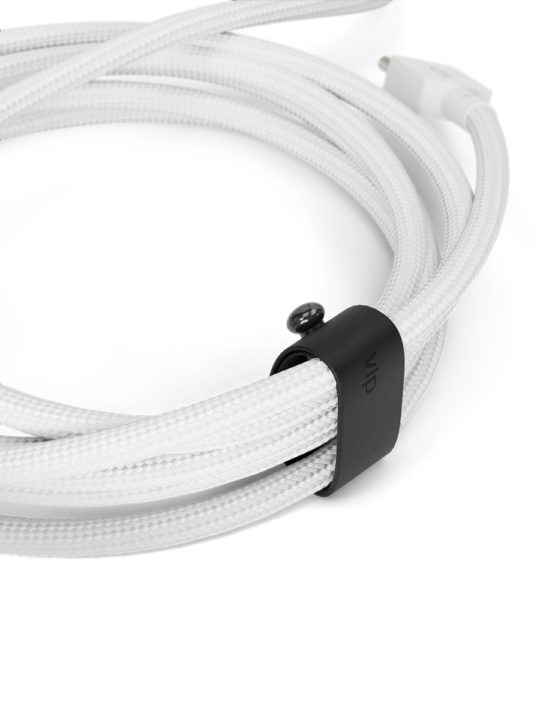 Кабель VLP Nylon Cable USB/C-USB/C, 100 Вт, 1.2м, белый