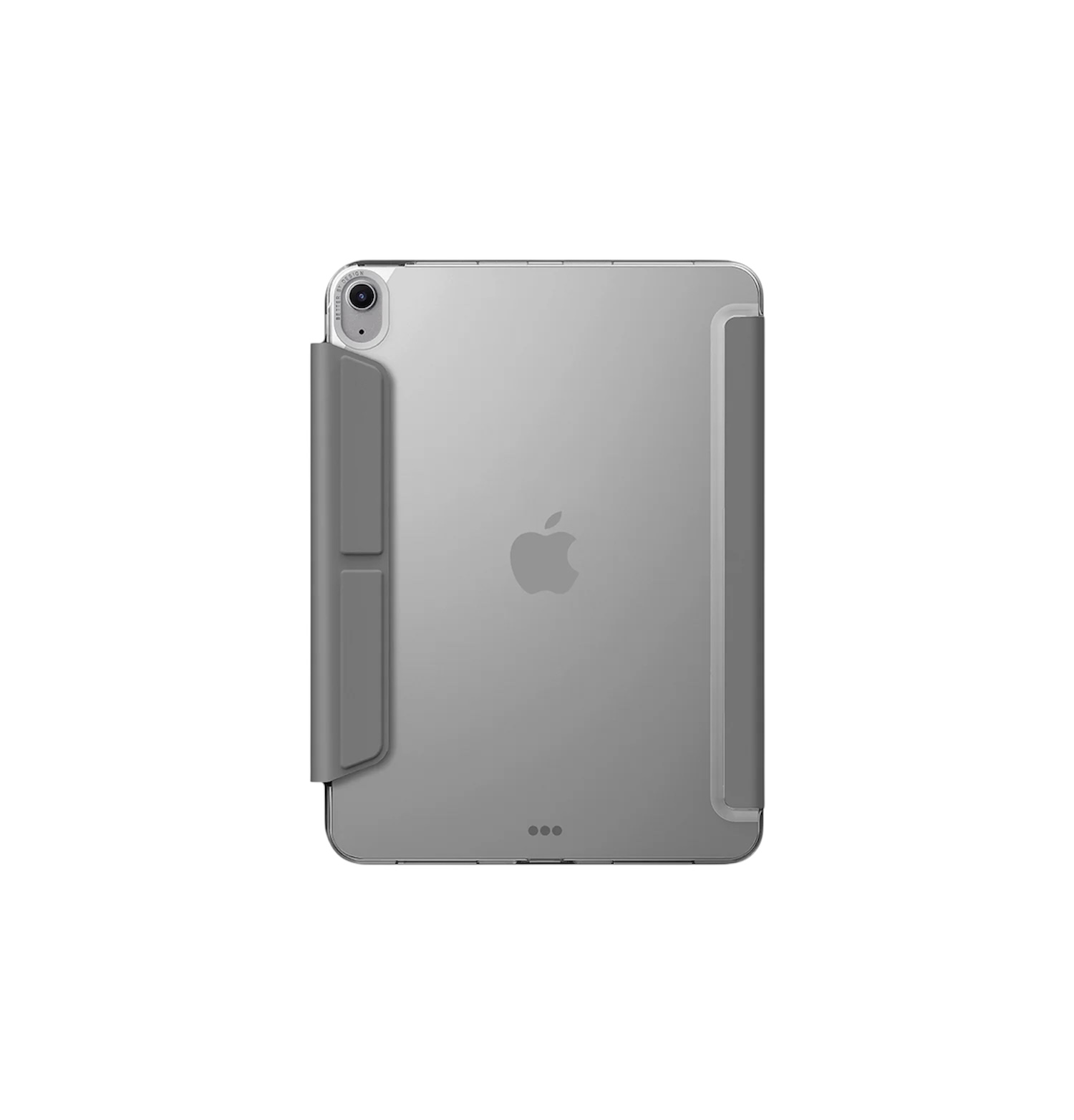 На фото изображено Чехол UNIQ Camden Click для iPad 10.9 (2022) / 11 (A16), серый