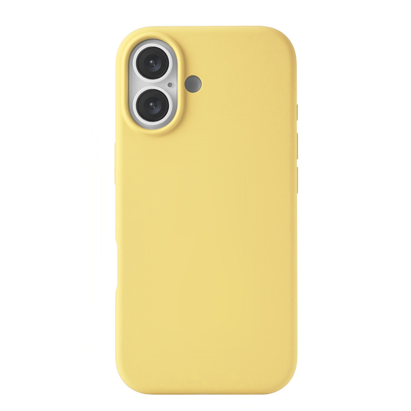 Фото Чехол защитный uBear Touch Mag Case для iPhone 17 MagSafe, светло-жёлтый На фото изображено Чехол защитный uBear Touch Mag Case для iPhone 17 MagSafe, светло-жёлтый