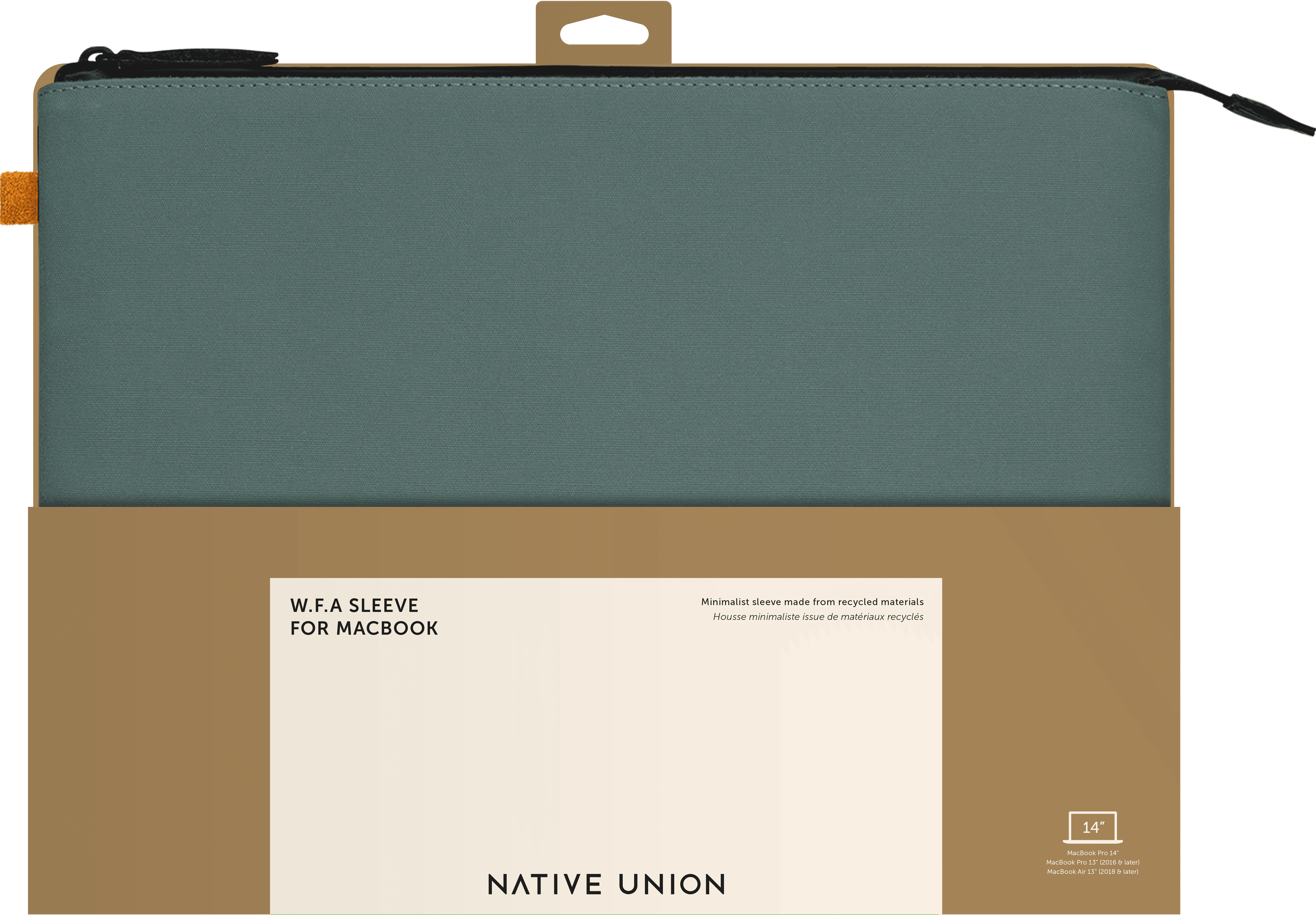 Чехол-конверт Native Union Stow Lite Sleeve 14", зеленый