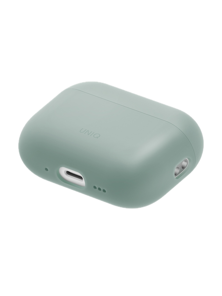 На фото изображено Чехол Uniq LINO для AirPods Pro 3, Iceplant Green