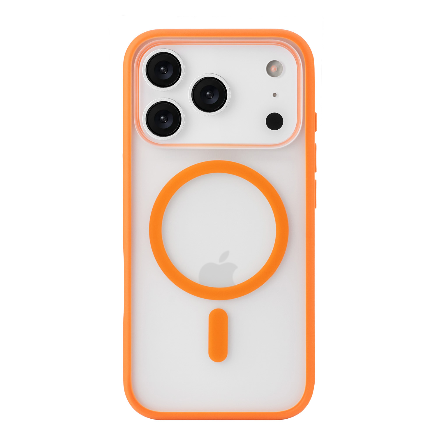 На фото изображено Чехол защитный uBear Cloud Mag Case для iPhone 17 Pro, MagSafe, оранжевый