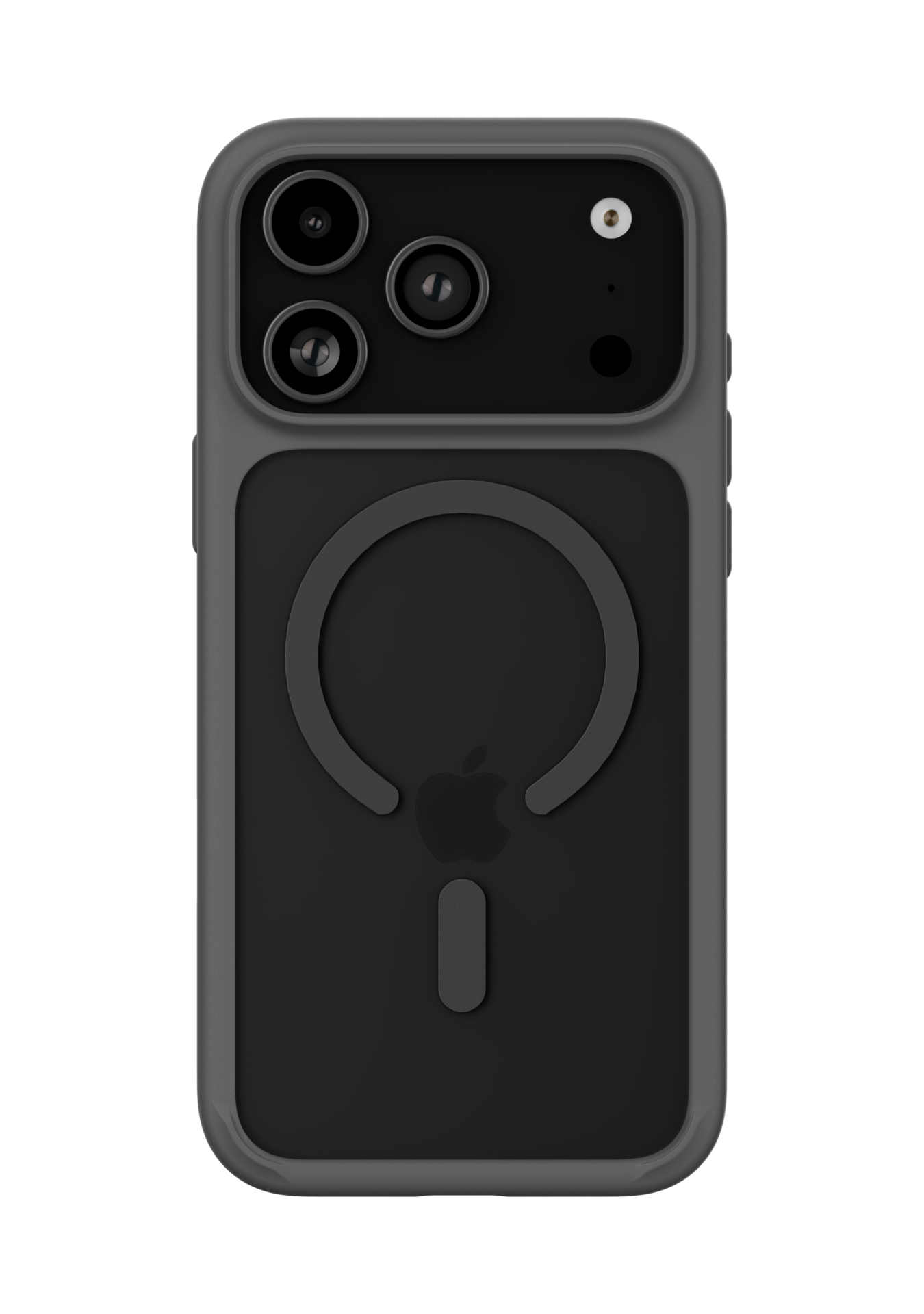 На фото изображено Чехол защитный uBear Shade Case для iPhone 17 Pro Max, MagSafe, серый 