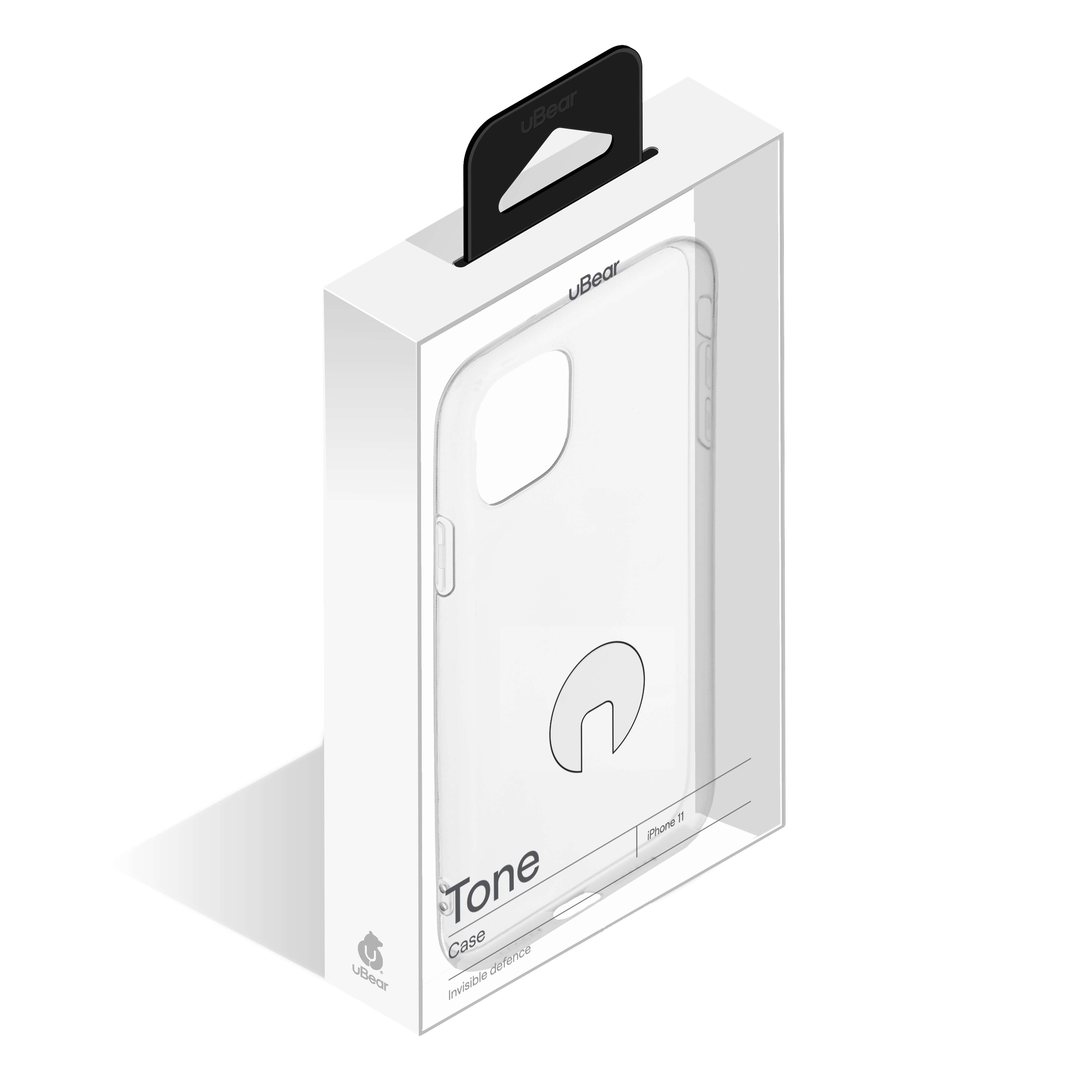На фото изображено Чехол защитный uBear Tone Case для iPhone 11, прозрачный