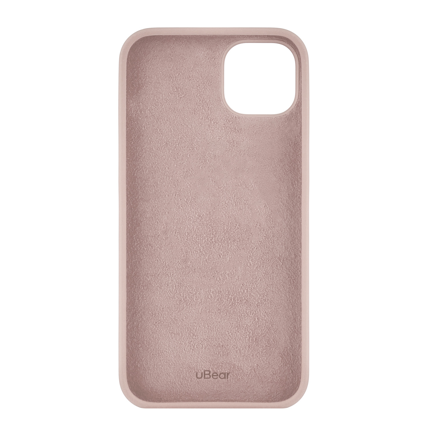 На фото изображено Чехол защитный uBear Touch Case для iPhone 14 Plus, силикон, софт-тач, розовый