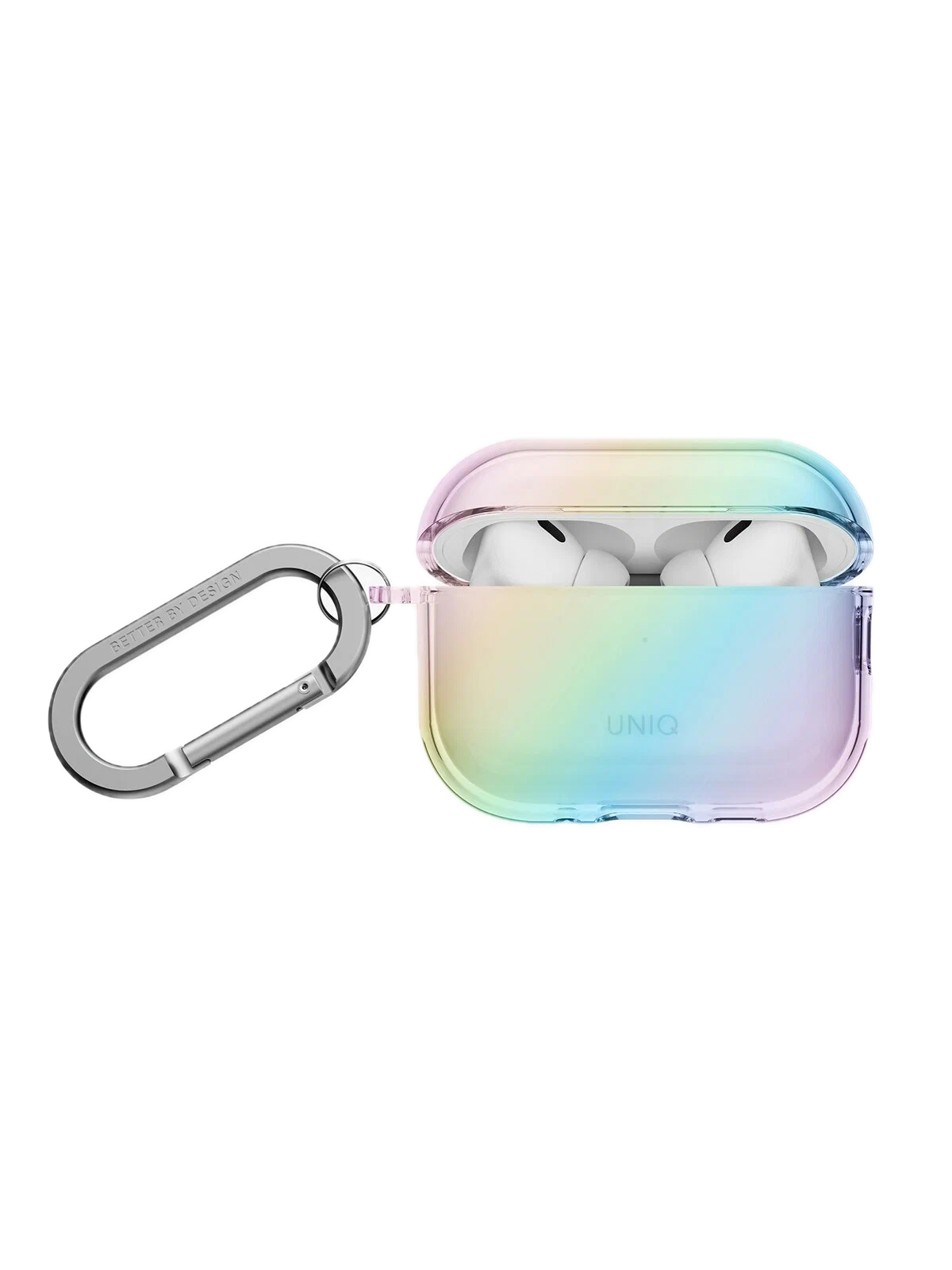На фото изображено Чехол Uniq Iridescia для AirPods Pro 3, Holo Quartz