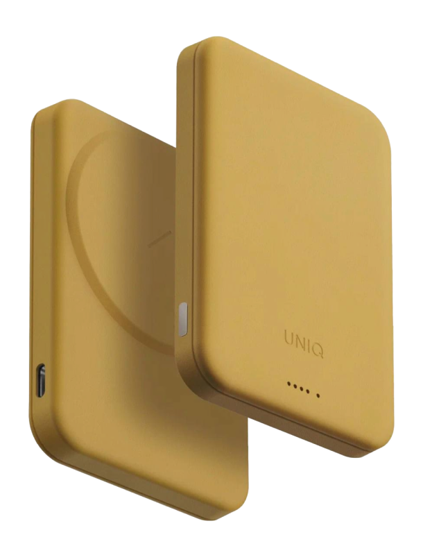 Внешний аккумулятор Uniq Lexa 5000 mAh, желтый Внешний аккумулятор Uniq Lexa 5000 mAh, желтый