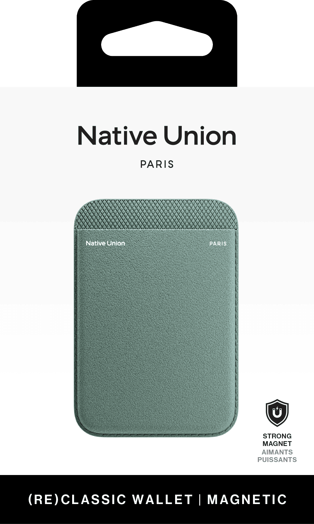 Чехол-бумажник Native Union (RE)Classic, зеленый сланец