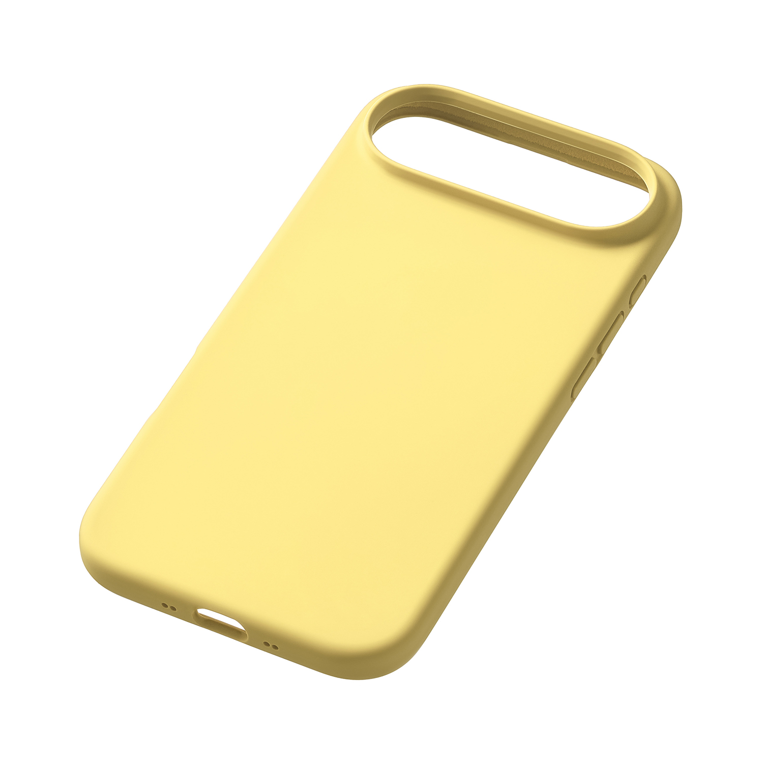 На фото изображено Чехол защитный uBear Touch Mag Case для iPhone 17 Air, MagSafe, светло-жёлтый