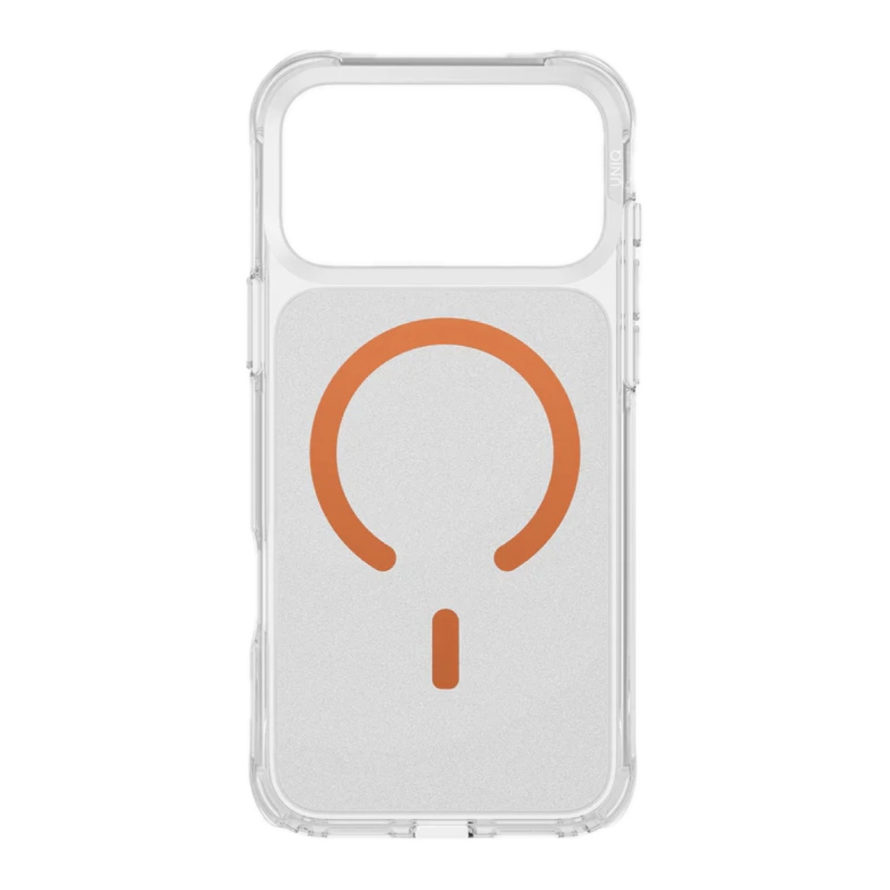 На фото изображено Uniq Lifepro Xtreme AF для iPhone 17 Pro Max, прозрачный/оранжевый