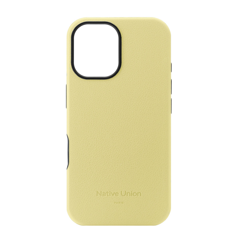На фото изображено Чехол Native Union Active Case MagSafe для iPhone 16, лимон
