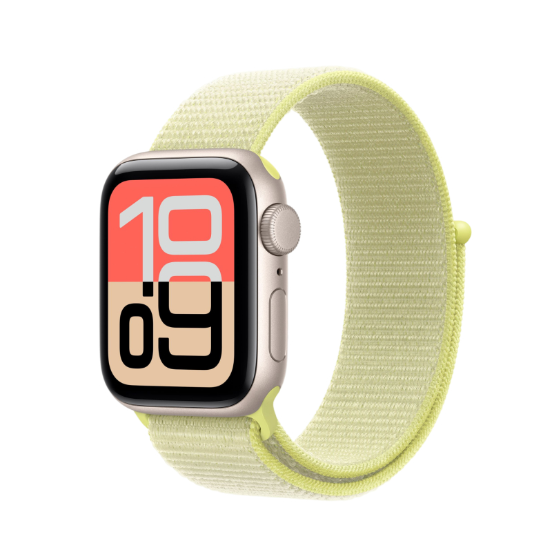 Apple Watch SE 3, 40 мм, корпус из алюминия цвета «Сияющая звезда», спортивный ремешок, размер S/M Apple Watch SE 3, 40 мм, корпус из алюминия цвета «Сияющая звезда», спортивный ремешок, размер S/M