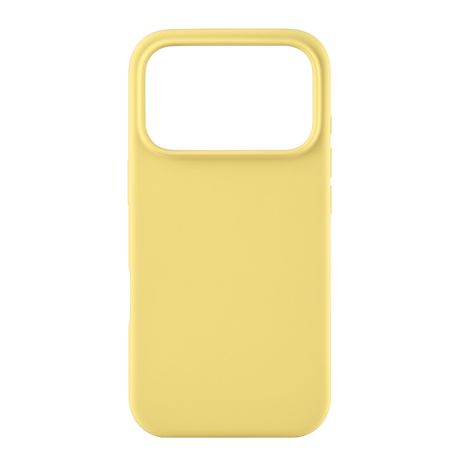 На фото изображено Чехол защитный uBear Touch Mag Case для iPhone 17 Pro, MagSafe, светло-жёлтый