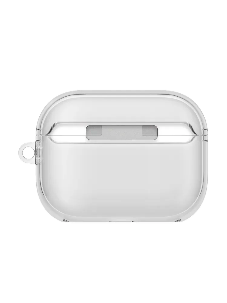 На фото изображено Чехол Uniq Glase TPU для AirPods Pro 3, Glossy Clear
