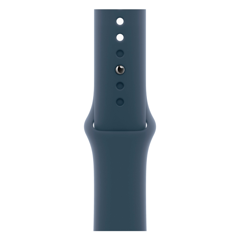 Apple Watch Series 9, 41 мм, корпус из алюминия цвета «Серебристый», спортивный ремешок, размер S/M