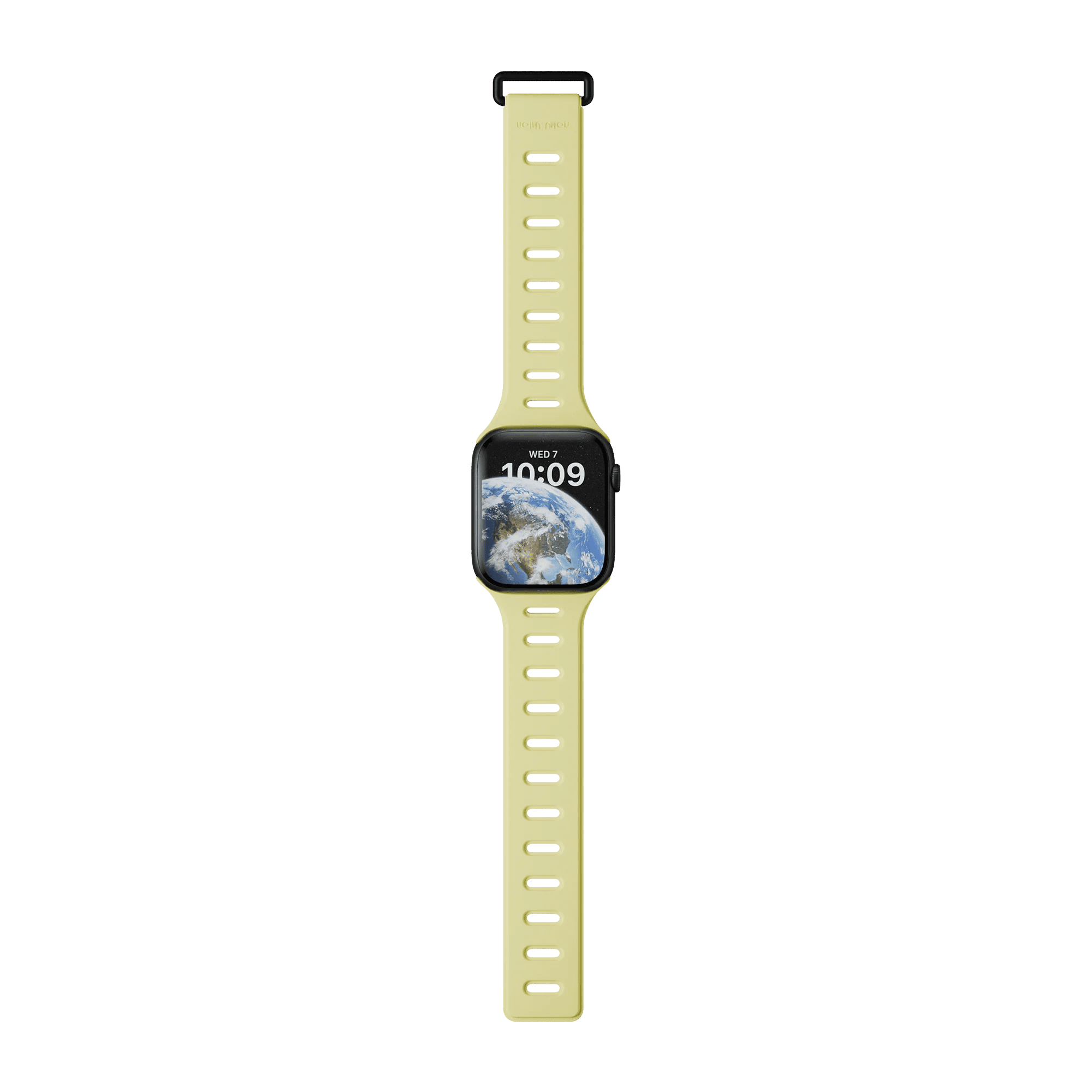 На фото изображено Ремешок Native Union для Apple Watch Magnetic 38/40/41мм, желтый/серый