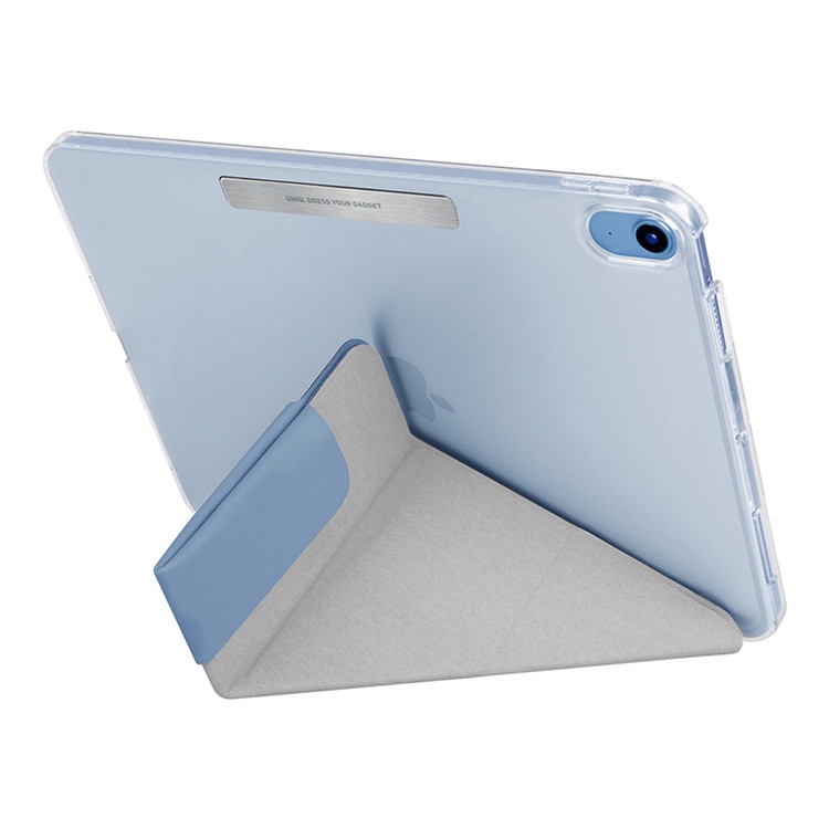 На фото изображено Чехол Uniq Camden для iPad 10th Gen 10.9", синий