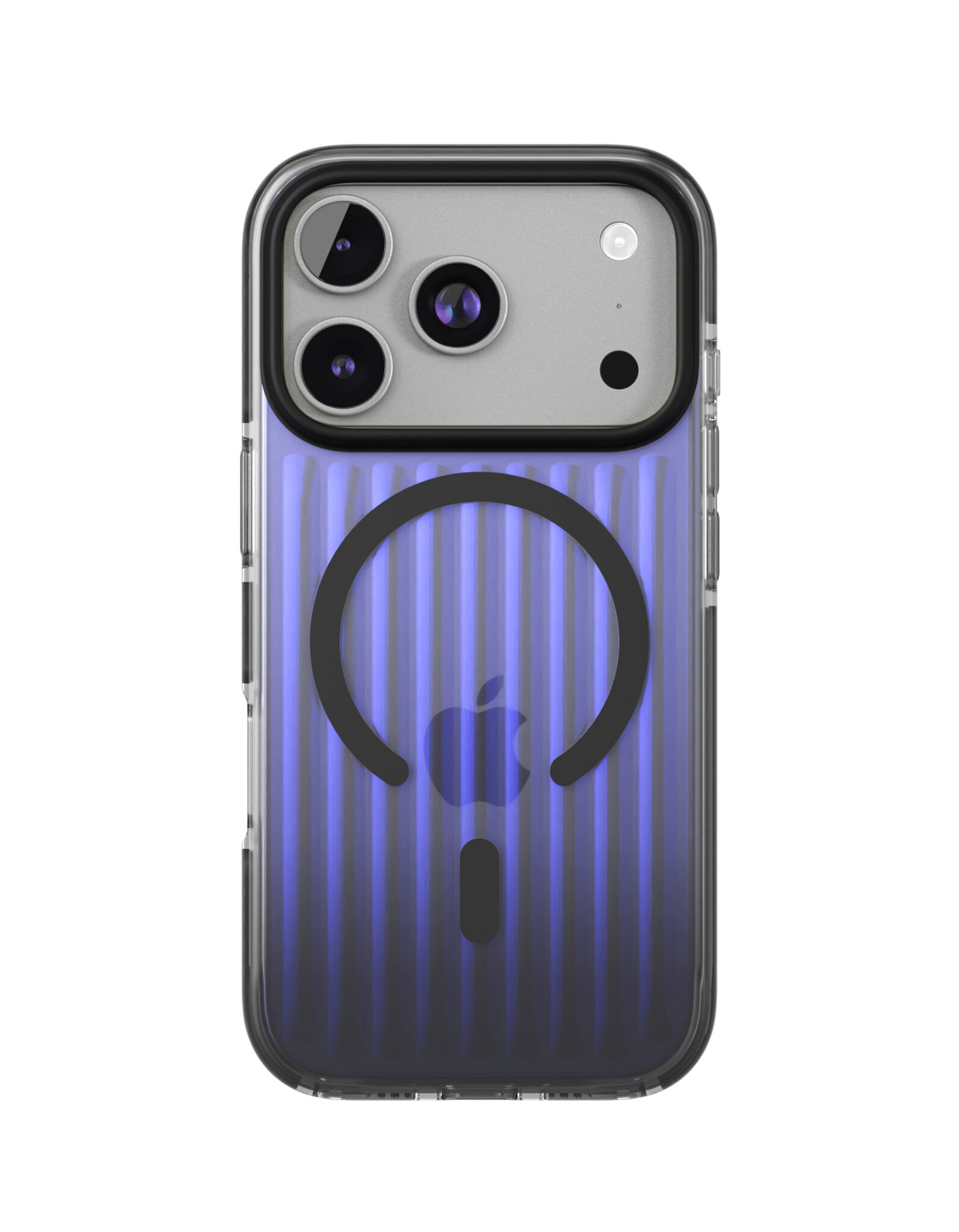 На фото изображено Чехол защитный VLP Pulse Case с MagSafe для iPhone 17 Pro, черный