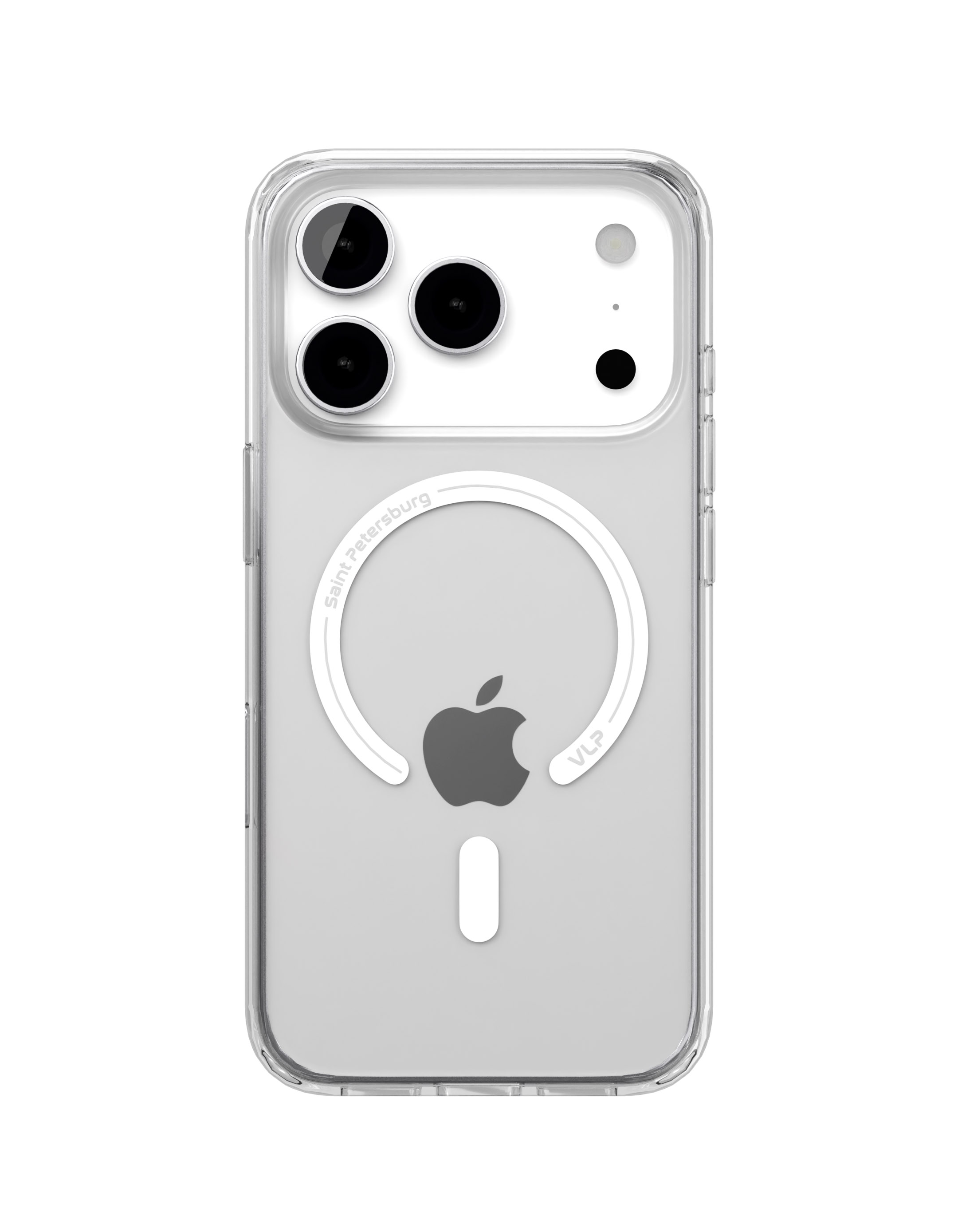 На фото изображено Чехол защитный VLP Diamond Case для iPhone 17 Pro, прозрачный