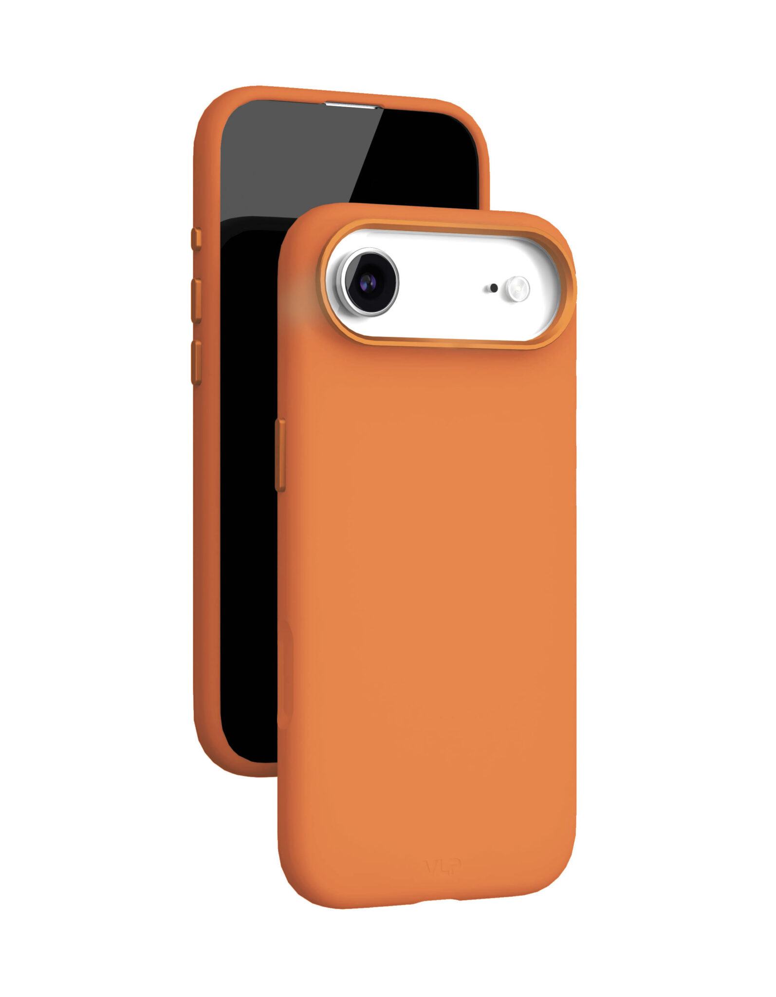 На фото изображено Чехол защитный VLP Aster Pro Case с MagSafe для iPhone Air, оранжевый